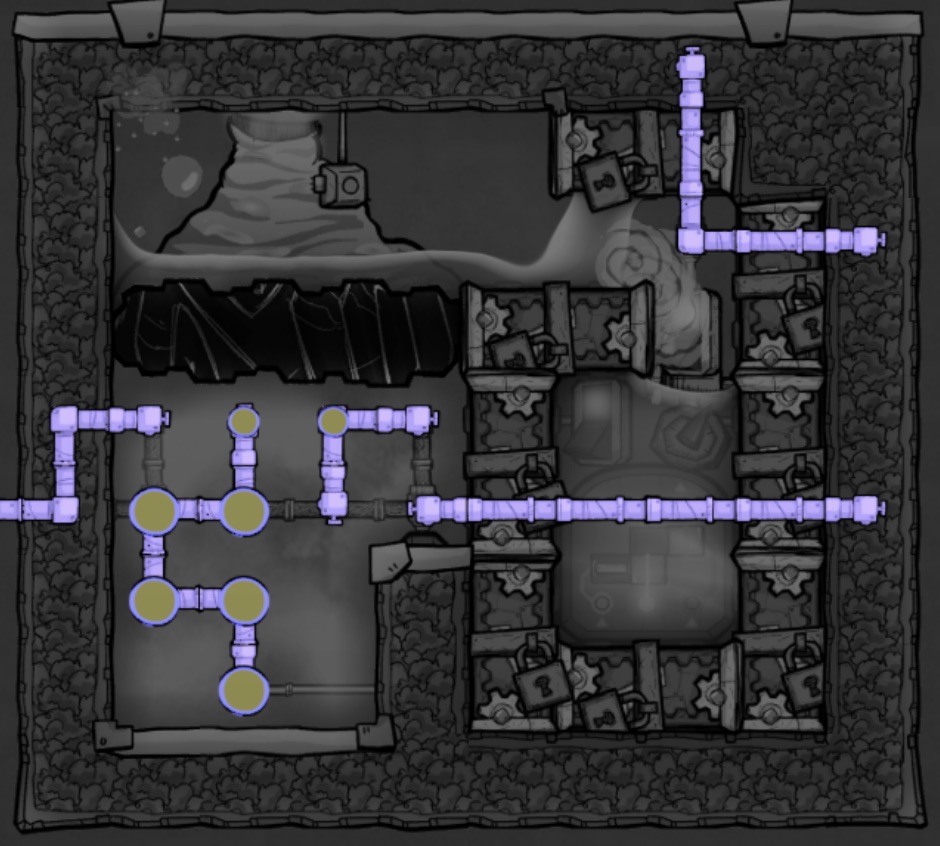 带菌污染水泉灭菌开发模块-1型 水管 无建筑