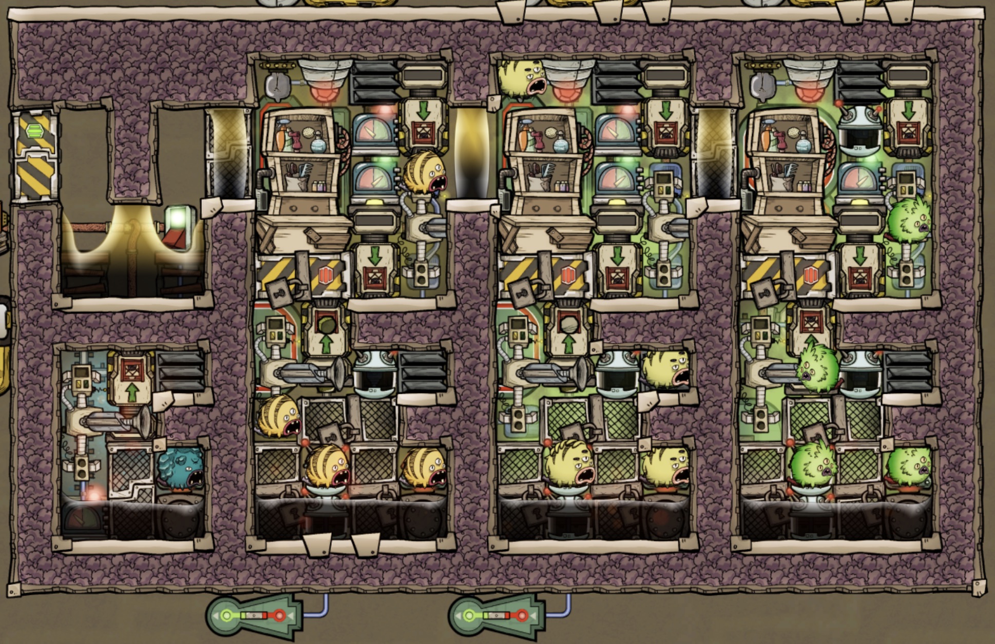 【缺氧】四联飞鱼养殖模块-4型